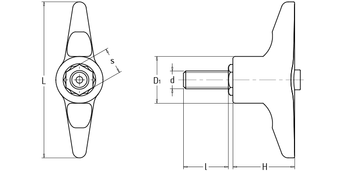T型可調(diào)位緊定手柄