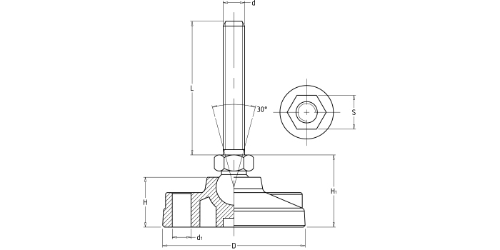 萬(wàn)向調(diào)節(jié)支撐腳